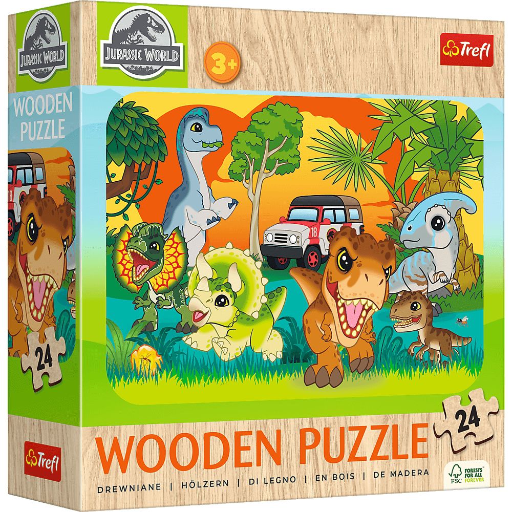 Trefl Holzpuzzle für Kinder 24 Teile - Jurassic World - von Trefl