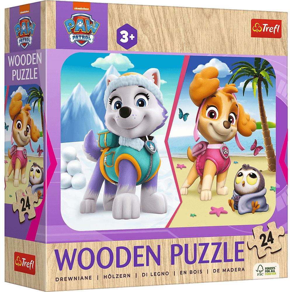 Trefl Holzpuzzle für Kinder 24 Teile - Paw Patrol: Girls - von Trefl