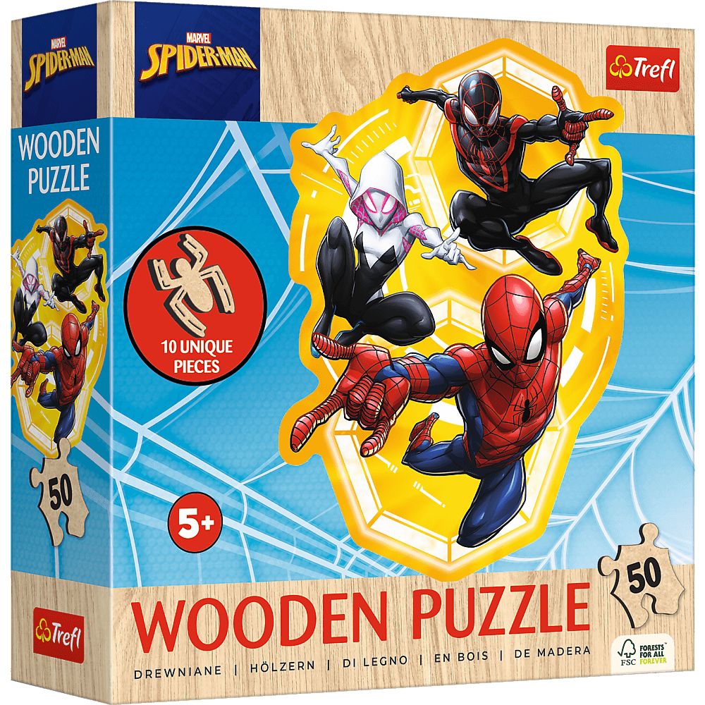 Trefl Holzpuzzle für Kinder 50 Teile - Marvel: Spider-Man - von Trefl