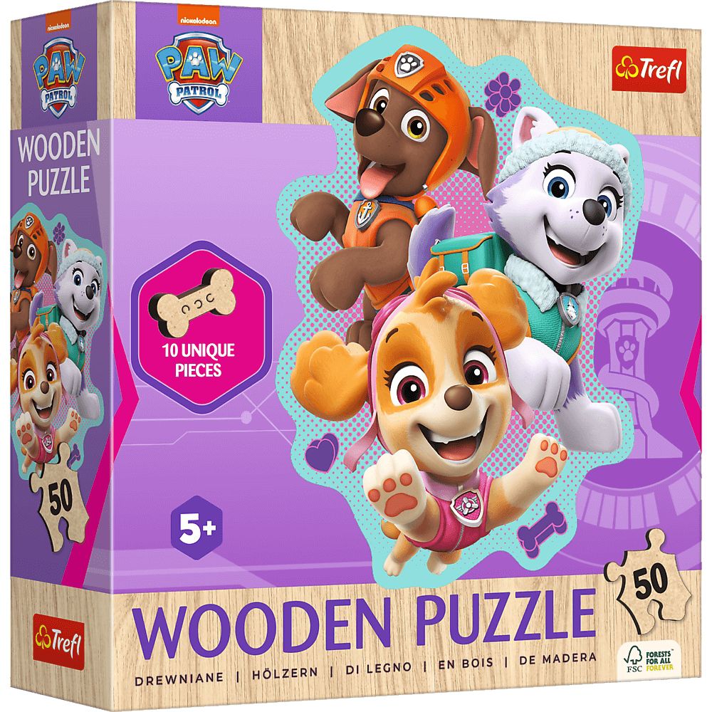 Trefl Holzpuzzle für Kinder 50 Teile - Paw Patrol - von Trefl