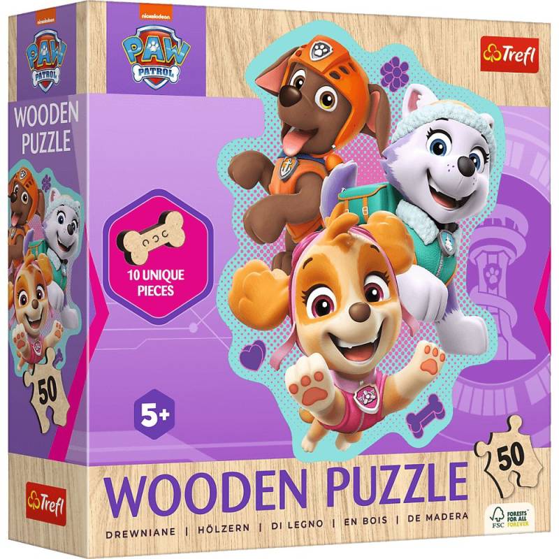Trefl Holzpuzzle für Kinder 50 Teile - Paw Patrol - von Trefl