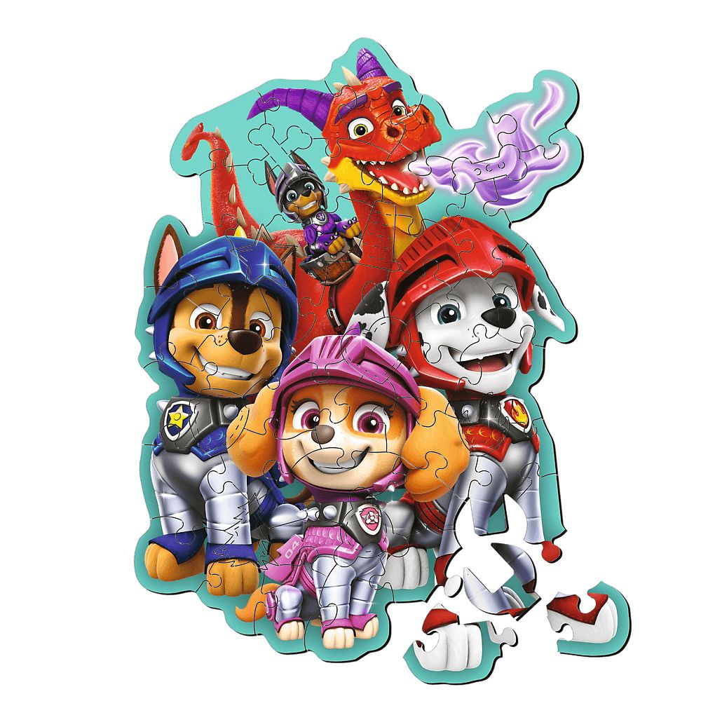 Trefl Holzpuzzle für Kinder 50 Teile - Paw Patrol: Rescue Knights - von Trefl