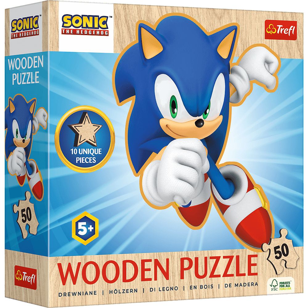 Trefl Holzpuzzle für Kinder 50 Teile - Sonic - Trefl Holzpuzzle für Kinder 50 Teile - Sonic - von Trefl