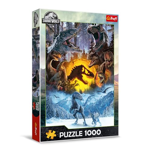 Trefl - Jurassic World, In der Welt von Jurassic Park - Puzzle 1000 Teile - Dinosaurier-Puzzle, für Erwachsene und Kinder ab 14 Jahren von Trefl