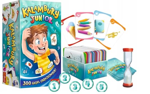 Trefl Kalambury Junior Gesellschaftsspiel für Kinder ab 4 Jahren von Trefl