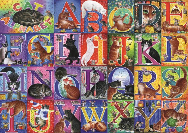 Trefl Cat's Alphabet 500 Teile Puzzle Trefl-37527 von Trefl