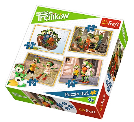 Trefl 4 Puzzles - Koe 35 Teile Puzzle Trefl-34271 von Trefl