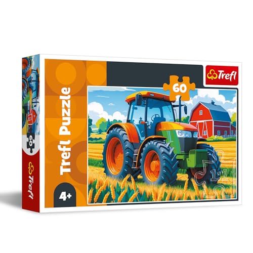 Trefl - Landwirtschaftsfahrzeug - Puzzle 60 Teile - Buntes Puzzle mit Fahrzeugen, kreative Unterhaltung, Spaß für Kinder ab 4 Jahren Trefl - Landwirtschaftsfahrzeug - Puzzle 60 Teile - Buntes Puzzle mit Fahrzeugen, kreative Unterhaltung, Spaß für Kinder ab 4 Jahren von Trefl