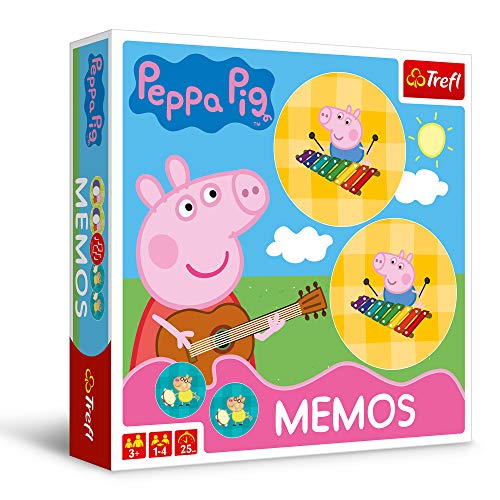 Trefl Memos Schweinchen Peppa Family Spiel für Kinder ab 3 Jahren Trefl Memos Schweinchen Peppa Family Spiel für Kinder ab 3 Jahren von Trefl