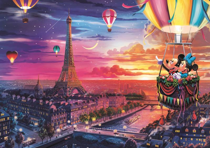 Trefl Mickey and Minnie in Paris 1000 Teile Puzzle Trefl-10917 von Trefl