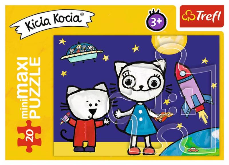 Trefl MiniMaxi Puzzle - KittyKat 20 Teile Puzzle Trefl-21108 von Trefl