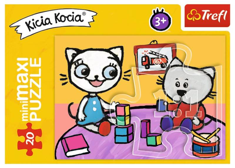 Trefl MiniMaxi Puzzle - KittyKat 20 Teile Puzzle Trefl-21110 von Trefl