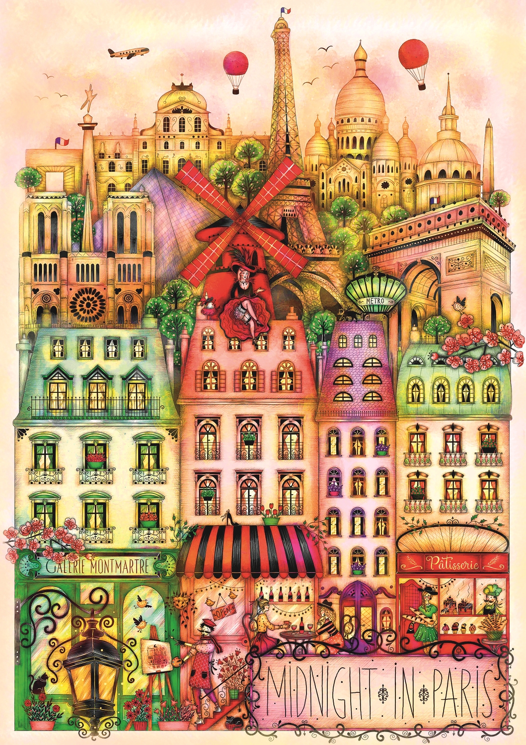 Trefl Midnight In Paris 1000 Teile Puzzle Trefl-12073 Trefl Midnight In Paris 1000 Teile Puzzle Trefl-12073 von Trefl
