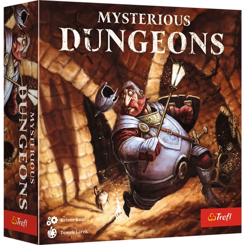 Trefl 02403 Geheimnisvoller Untergrund - Familienstrategiespiel, Gänge Bauen und Schätze sammeln, Einzelspieler Game, Mysterious Dungeons von Trefl