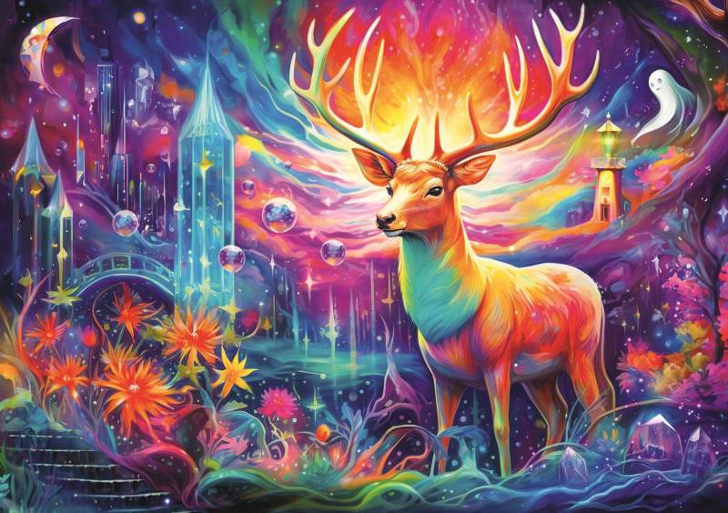 Trefl Mystical Deer 1000 Teile Puzzle Trefl-10933 von Trefl