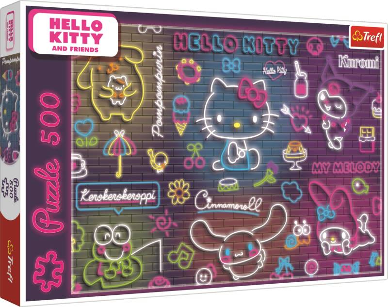 Trefl Neon Hello Kitty - Hello Kitty 500 Teile Puzzle Trefl-37523 von Trefl
