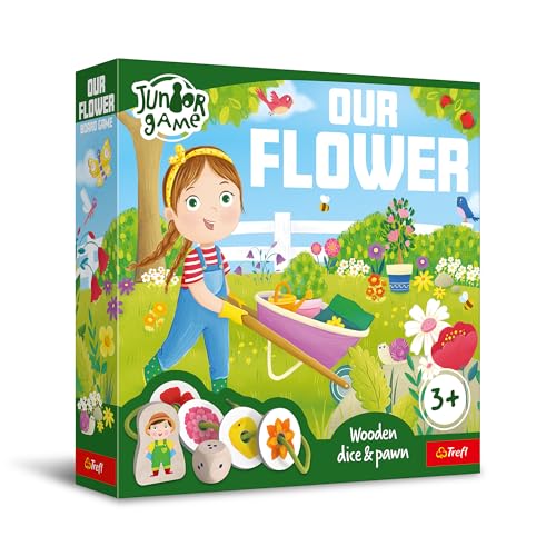 Trefl - Our Flower, Junior Game - Brettspiel für Kleinkinder, Zwei Varianten, Spielfigur aus Holz, Große Elemente, Einfache Regeln, Schöne Illustrationen, Spiel für Kinder ab 3 Jahren Trefl - Our Flower, Junior Game - Brettspiel für Kleinkinder, Zwei Varianten, Spielfigur aus Holz, Große Elemente, Einfache Regeln, Schöne Illustrationen, Spiel für Kinder ab 3 Jahren von Trefl