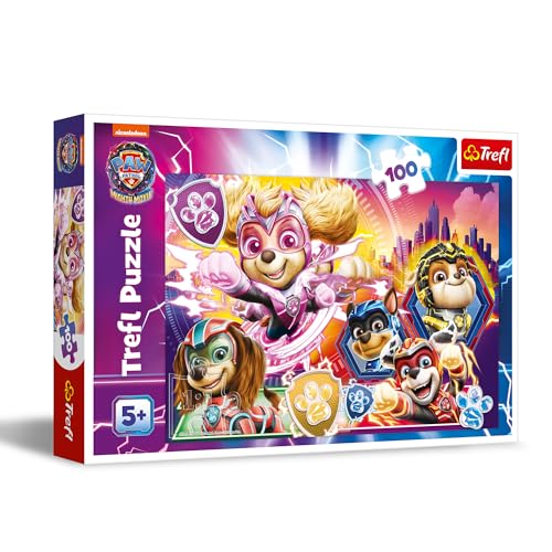 Trefl - PAW Patrol: The Mighty Movie, Lernen Sie Mighty Pups kennen - Puzzle 100 Elemente - Buntes Puzzle mit Helden der Fernsehserie, Kreative Unterhaltung, Spiel für Kinder ab 5 Jahren Trefl - PAW Patrol: The Mighty Movie, Lernen Sie Mighty Pups kennen - Puzzle 100 Elemente - Buntes Puzzle mit Helden der Fernsehserie, Kreative Unterhaltung, Spiel für Kinder ab 5 Jahren von Trefl
