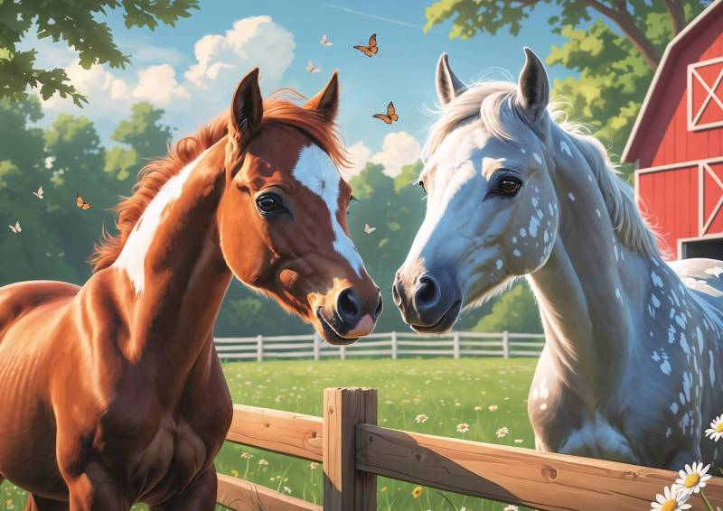 Trefl Horses in the clearing 200 Teile Puzzle Trefl-13328 von Trefl