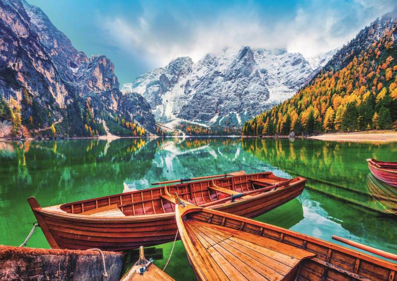 Trefl Pragser Wildsee, Italien 500 Teile Puzzle Trefl-37486 Trefl Pragser Wildsee, Italien 500 Teile Puzzle Trefl-37486 von Trefl