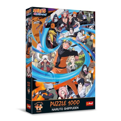 Trefl Premium Plus Quality - Naruto Shippuden Puzzle - 1000 Teile, Puzzleserie mit beliebten Charakteren, für Erwachsene und Kinder ab 14 Jahren von Trefl
