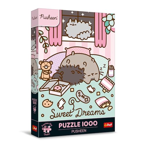 Trefl Premium Plus Quality - Pusheen Puzzle - 1000 Teile, Puzzleserie mit beliebten Charakteren, für Erwachsene und Kinder ab 14 Jahren von Trefl