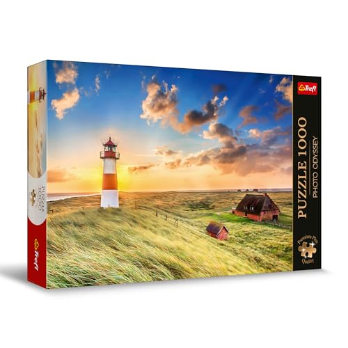 Trefl Premium Plus Quality - Puzzle Photo Odyssey: Leuchtturm in List, Deutschland - 1000 Elemente, Einzigartige Fotoserie, Ideale Anpassung der Teile, für Erwachsene und Kinder ab 12 Jahren von Trefl