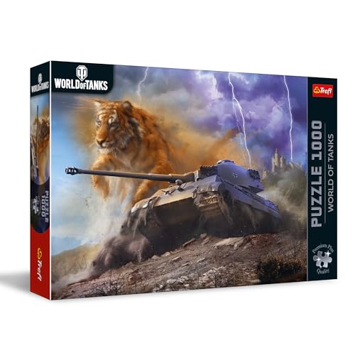 Trefl Premium Plus Quality - Puzzle World of Tanks, Tiger II - 1000 Elemente, Panzer-Chipserie, für Erwachsene und Kinder ab 14 Jahren Trefl Premium Plus Quality - Puzzle World of Tanks, Tiger II - 1000 Elemente, Panzer-Chipserie, für Erwachsene und Kinder ab 14 Jahren von Trefl