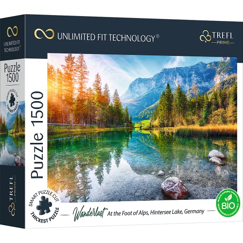 Trefl Prime - UFT - Puzzle Wanderlust: at The Foot of Alps, Hintersee Lake, Germany - 1500 Stück, Dickster Karton, Bio, Alpen, Bayern, Hintersee, Berge, für Erwachsene und Kinder ab 12 Jahren Trefl Prime - UFT - Puzzle Wanderlust: at The Foot of Alps, Hintersee Lake, Germany - 1500 Stück, Dickster Karton, Bio, Alpen, Bayern, Hintersee, Berge, für Erwachsene und Kinder ab 12 Jahren von Trefl