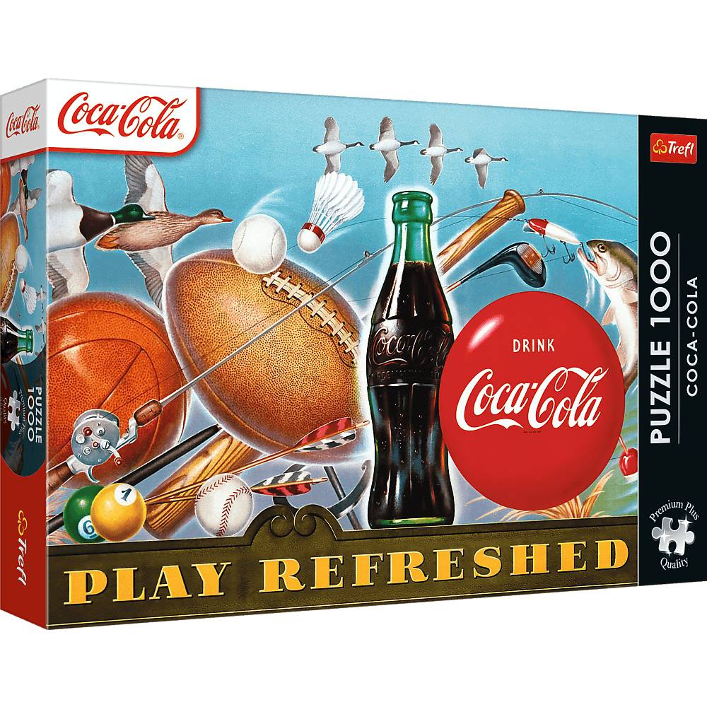 Trefl Puzzle 1000 Teile - Coca-Cola: Play Refreshed (Premium Plus) - von Trefl