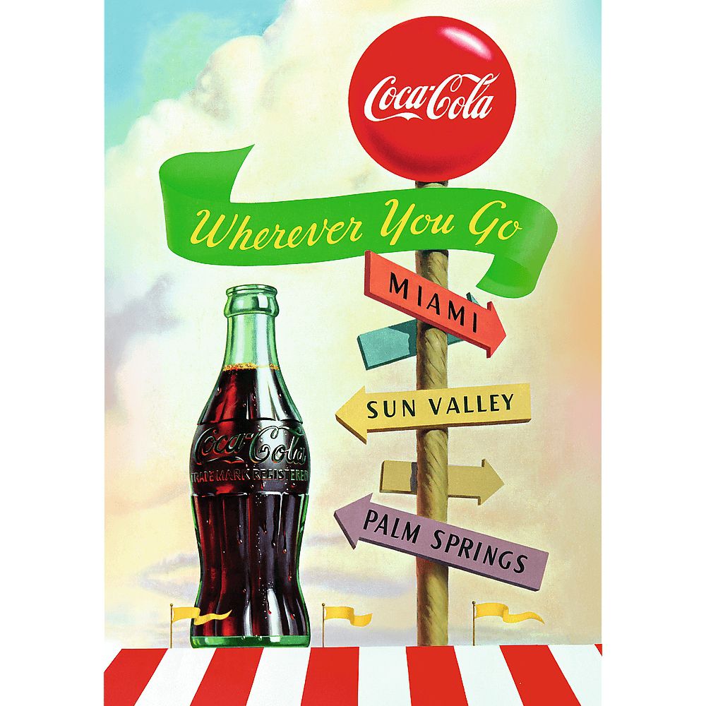 Trefl Puzzle 1000 Teile - Coca-Cola: Wherever You Go (Premium Plus) - von Trefl