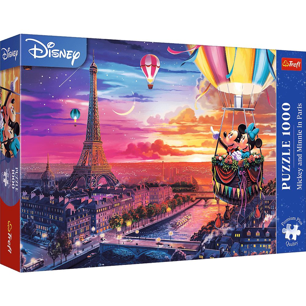 Trefl Puzzle 1000 Teile - Disney: Micky und Minnie Maus in Paris (Premium Plus) - von Trefl