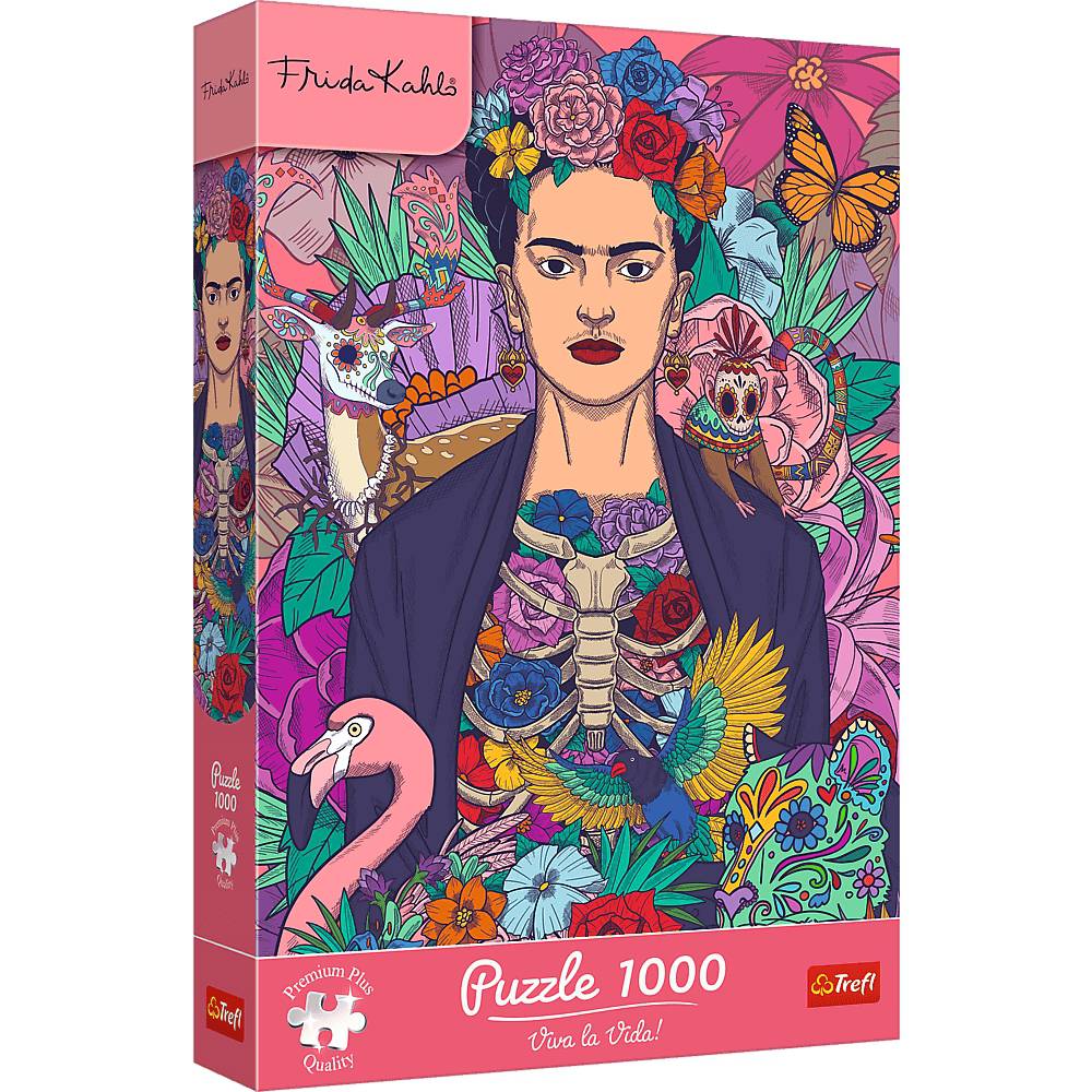 Trefl Puzzle 1000 Teile - Frida Kahlo: Die blühende Seele (Premium Plus) - von Trefl