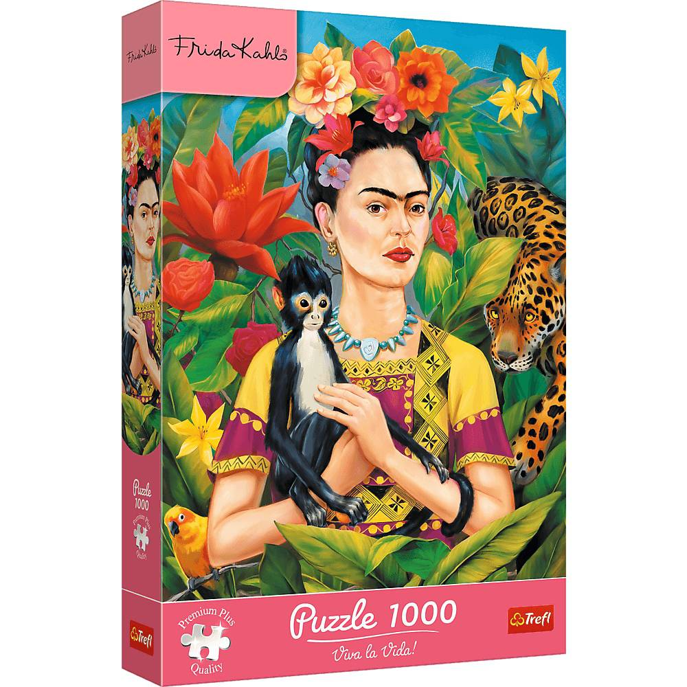 Trefl Puzzle 1000 Teile - Frida Kahlo: Portrait im Dschungel (Premium Plus) - von Trefl