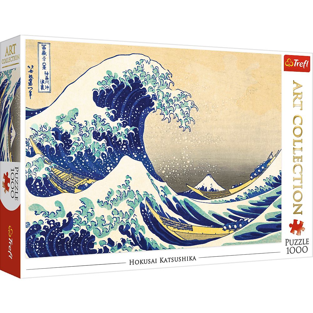 Trefl Puzzle 1000 Teile - Hokusai Katsushika: Die Große Welle in Kanagawa - von Trefl