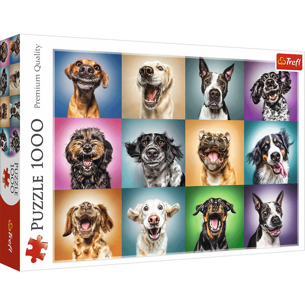 Trefl Puzzle 1000 Teile - Lustige Hunde-Portraits - von Trefl