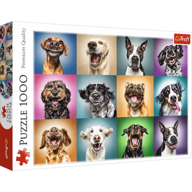 Trefl Puzzle 1000 Teile - Lustige Hunde-Portraits - von Trefl