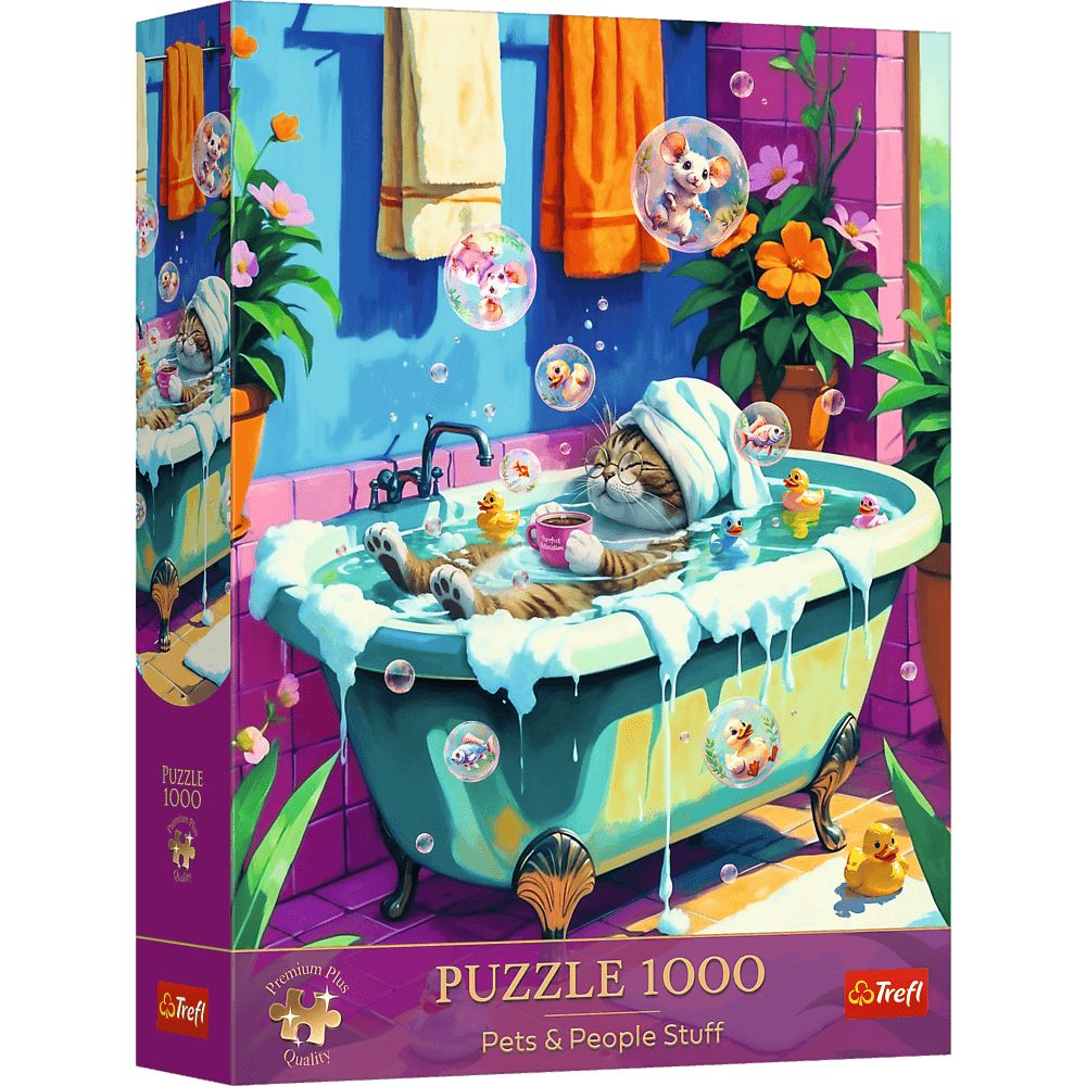 Trefl Puzzle 1000 Teile - Meow, Relax, Repeat (Premium Plus Quality) - von Trefl
