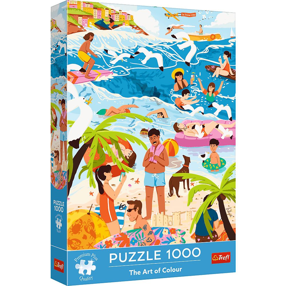 Trefl Puzzle 1000 Teile - The Art of Colours - Ferien (Premium Plus) - von Trefl