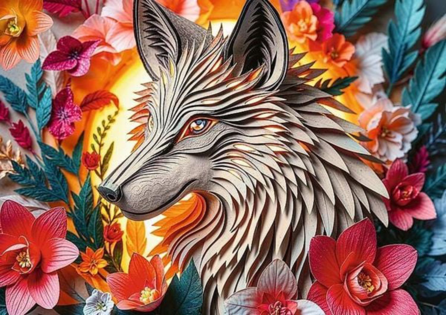 Trefl Puzzle 1000 Teile – Wolf - Trefl Puzzle 1000 Teile – Wolf - von Trefl