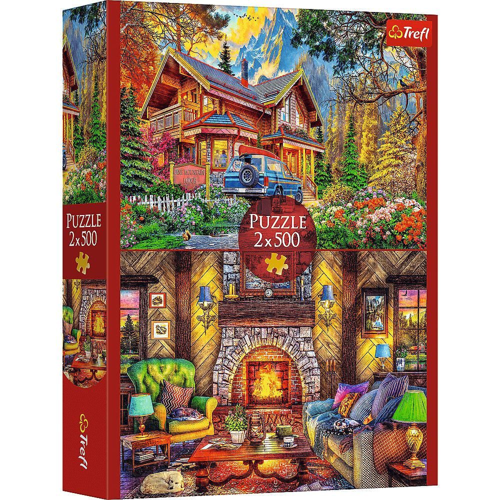 Trefl Puzzle 500 Teile - Ausflug in die Berge (2 x 500 Teile) - von Trefl