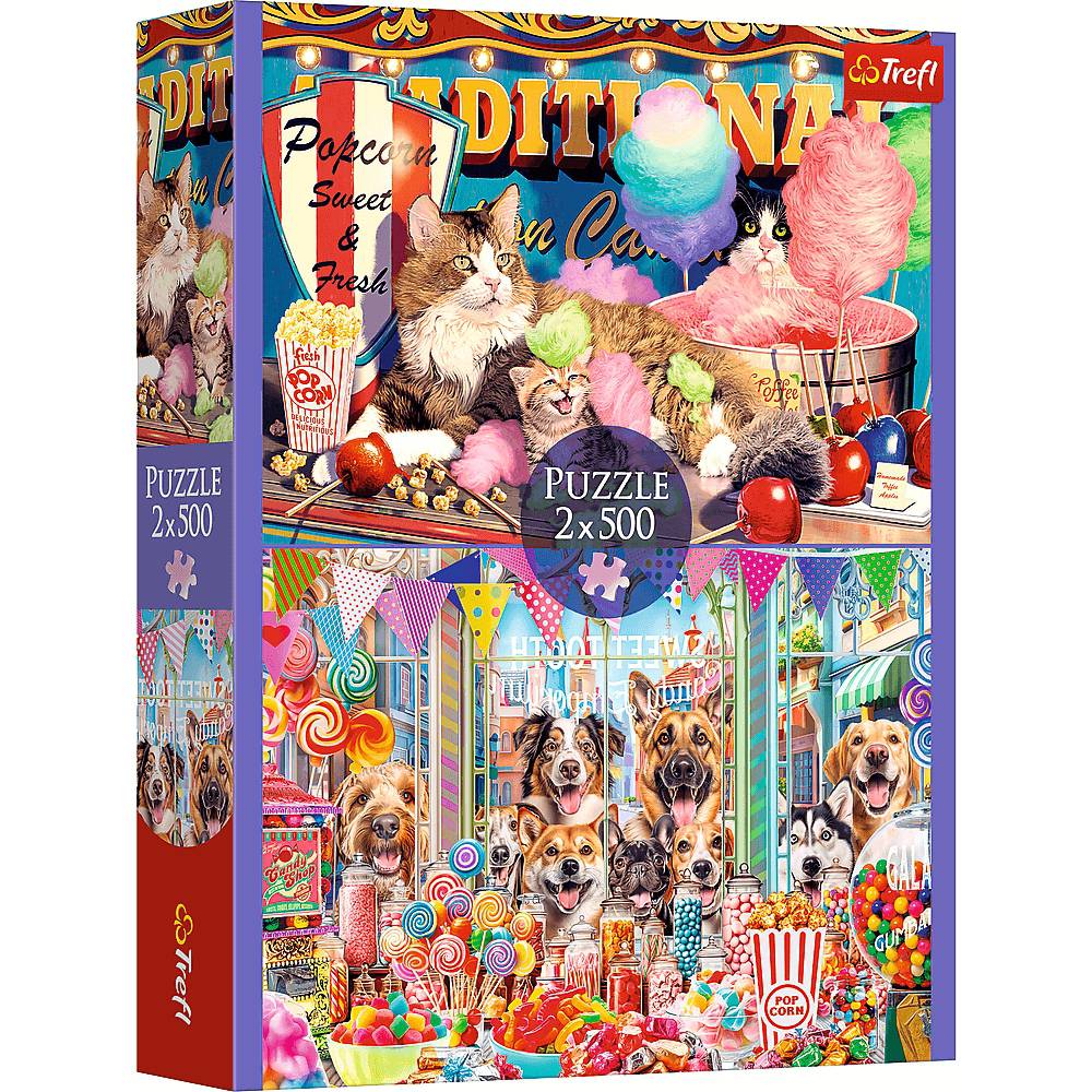 Trefl Puzzle 500 Teile - Flauschige Freunde (2 x 500 Teile) - von Trefl