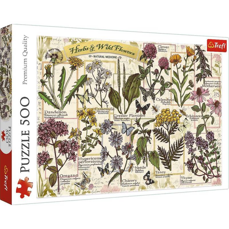 Trefl Puzzle 500 Teile - Heilkräuter  - von Trefl