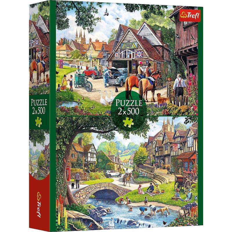 Trefl Puzzle 500 Teile - Idyllisches Leben (2 x 500 Teile) - von Trefl