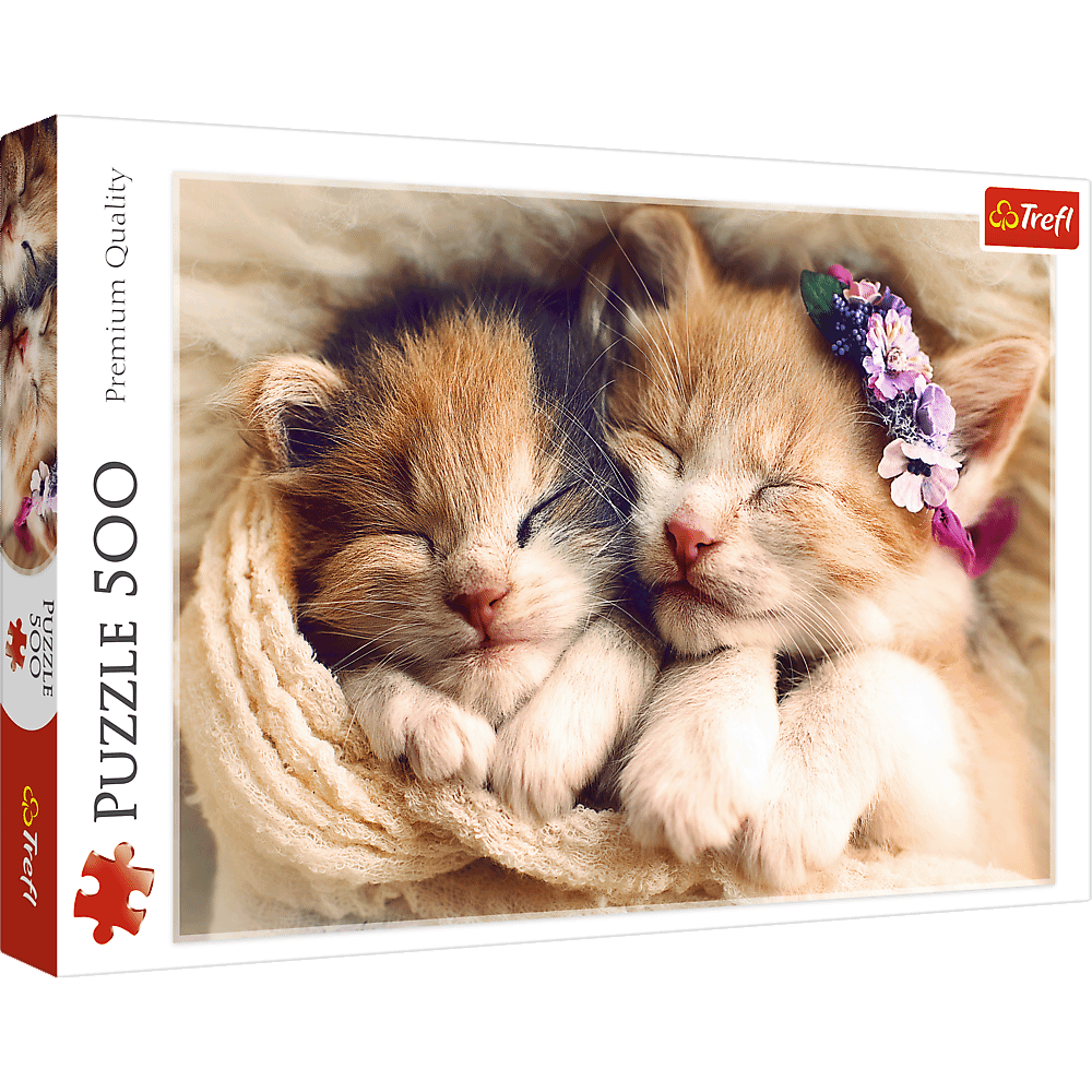 Trefl Puzzle 500 Teile - Schlafende Katzen - von Trefl