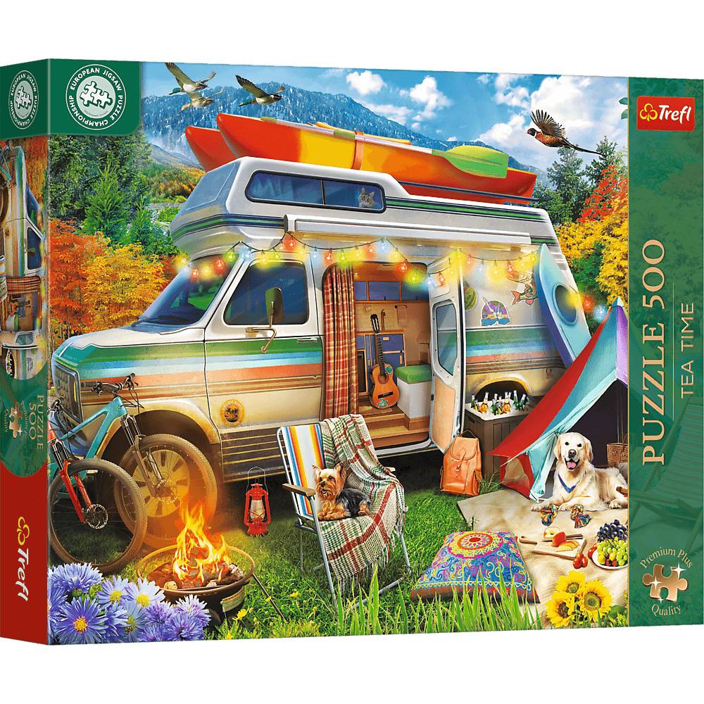 Trefl Puzzle 500 Teile - Tea Time:  Camping (Premium Plus) - von Trefl