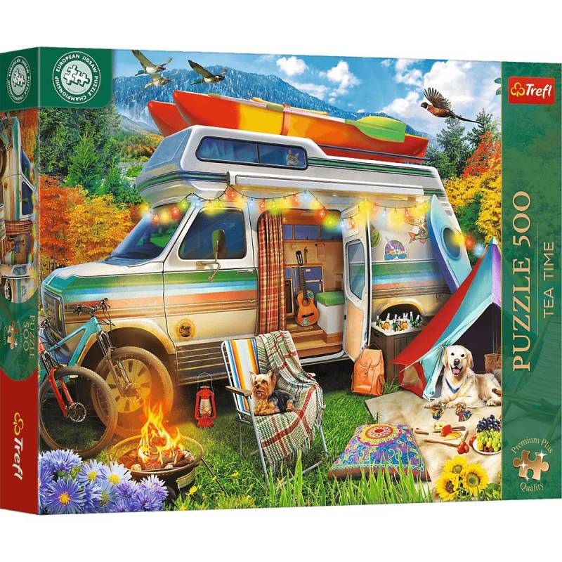 Trefl Puzzle 500 Teile - Tea Time:  Camping (Premium Plus) - von Trefl