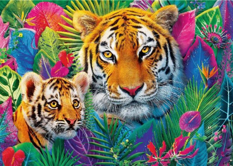 Trefl Puzzle 500 Teile - Tiger im Dschungel - Trefl Puzzle 500 Teile - Tiger im Dschungel - von Trefl
