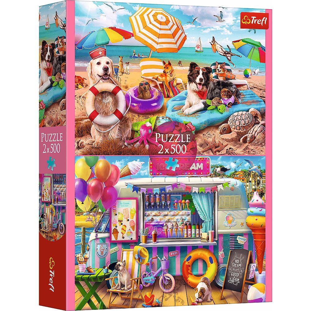 Trefl Puzzle 500 Teile - Urlaubszeit (2 x 500 Teile) - von Trefl