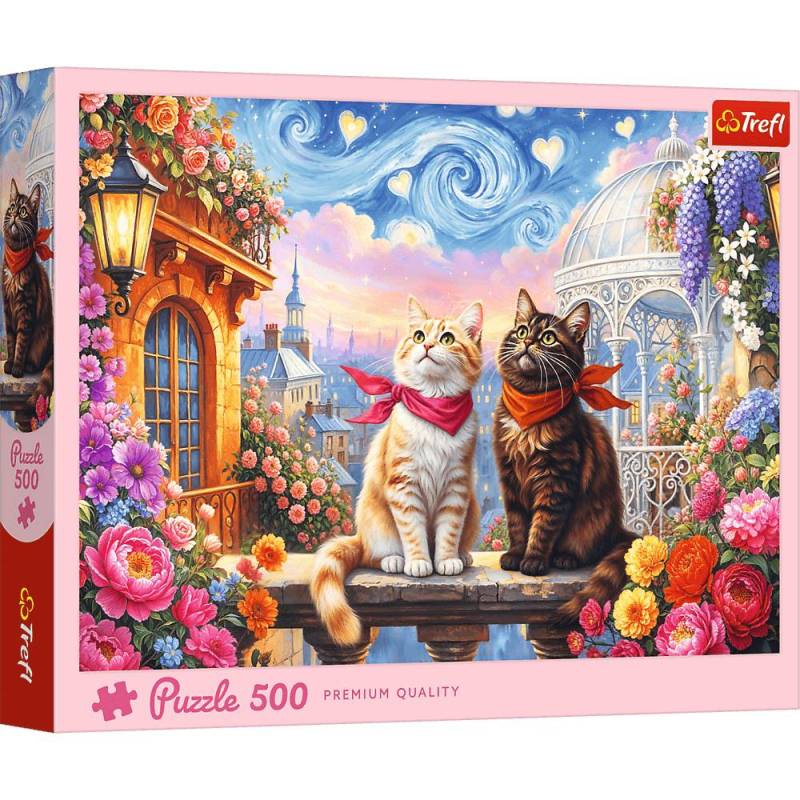 Trefl Puzzle 500 Teile - Verliebte Kätzchen - von Trefl